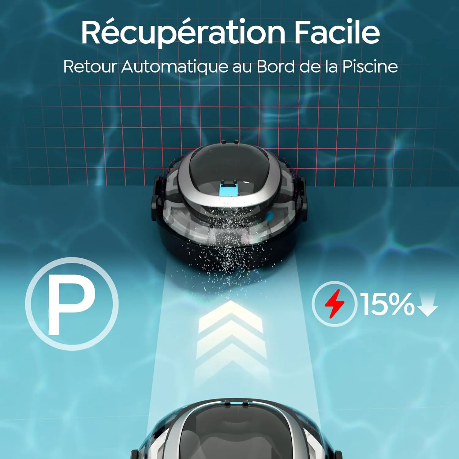 Robot piscine 30 x 18 cm vue 4