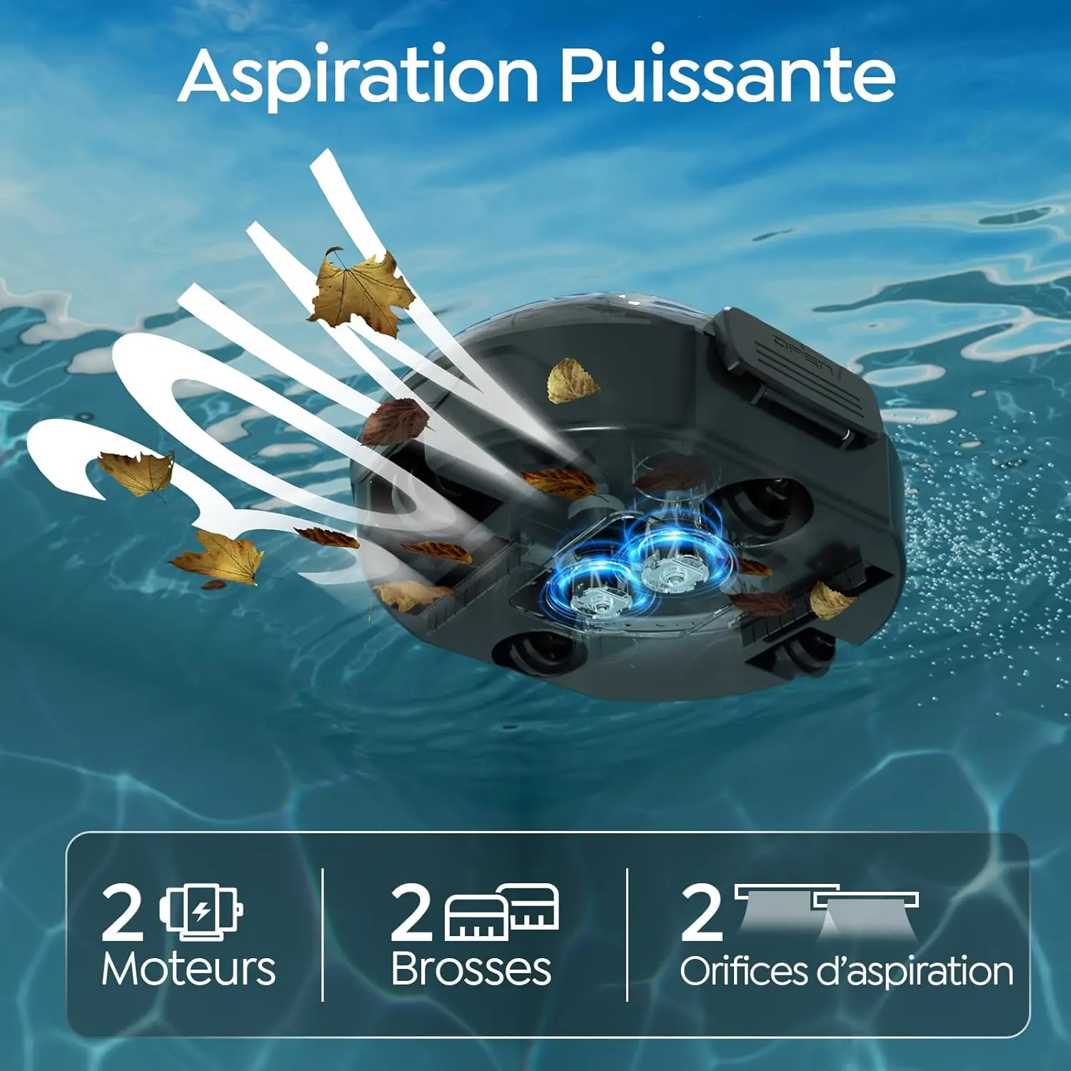 Robot piscine 30 x 18 cm vue 7