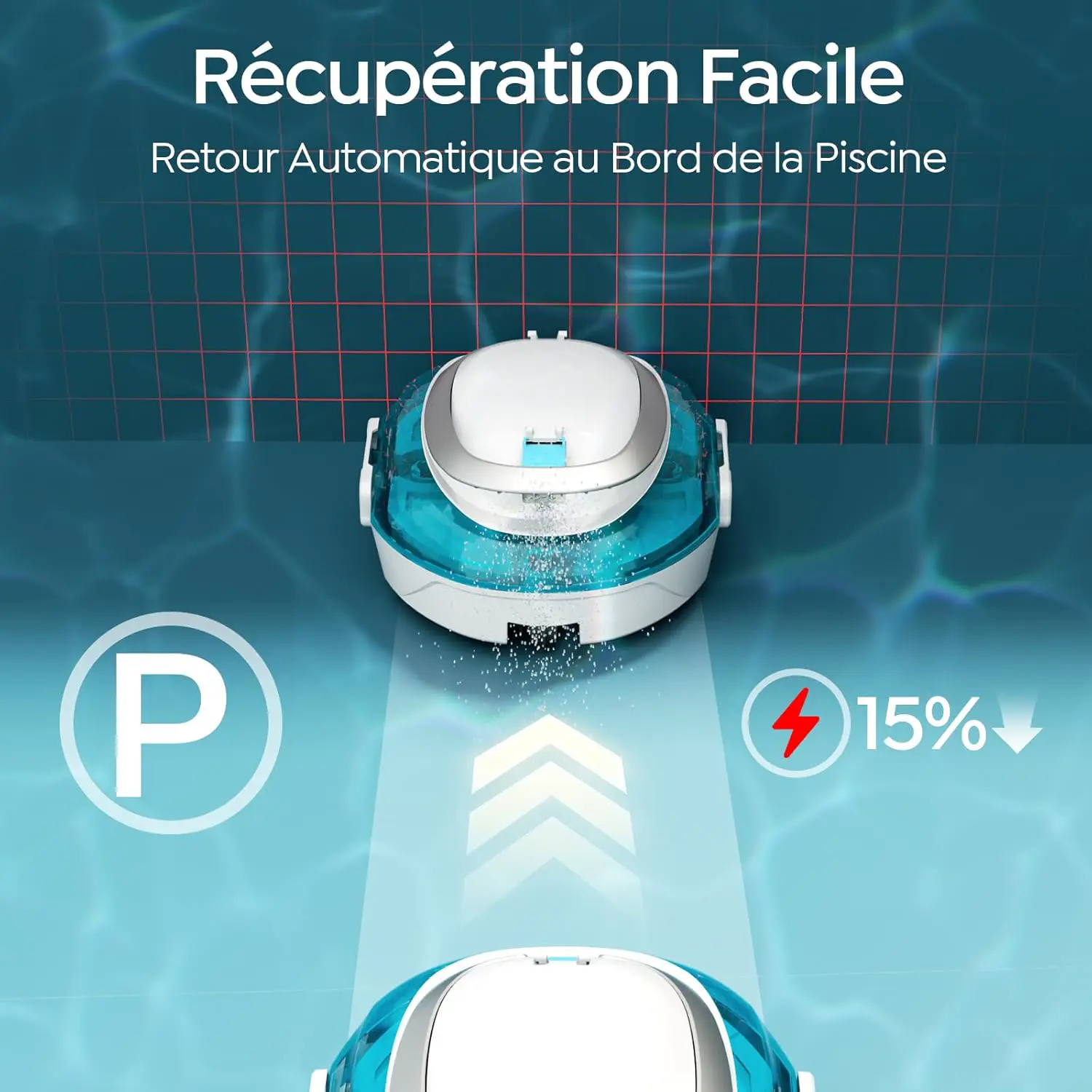 Robot piscine 30 x 18 cm vue 3