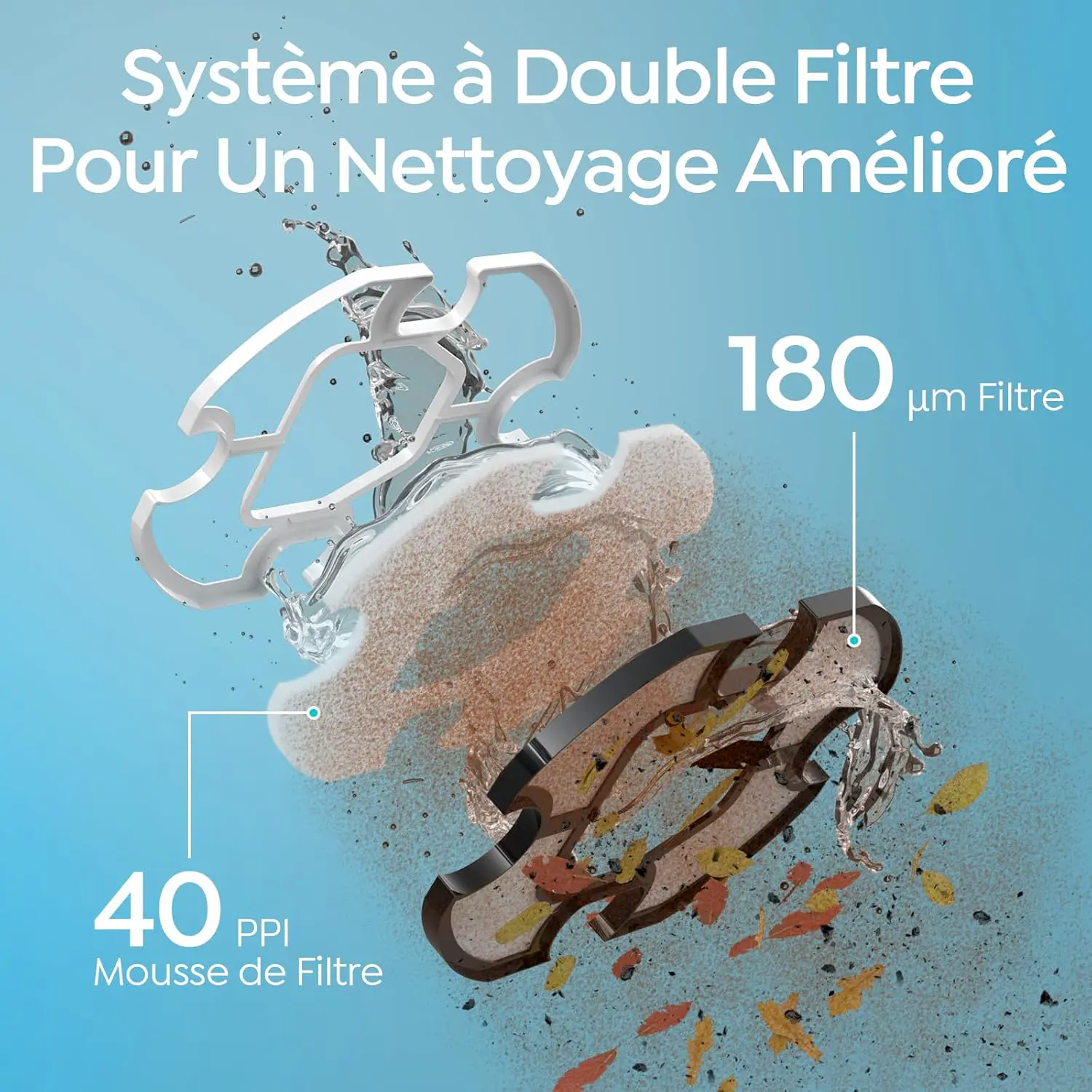 Robot piscine 30 x 18 cm vue 4