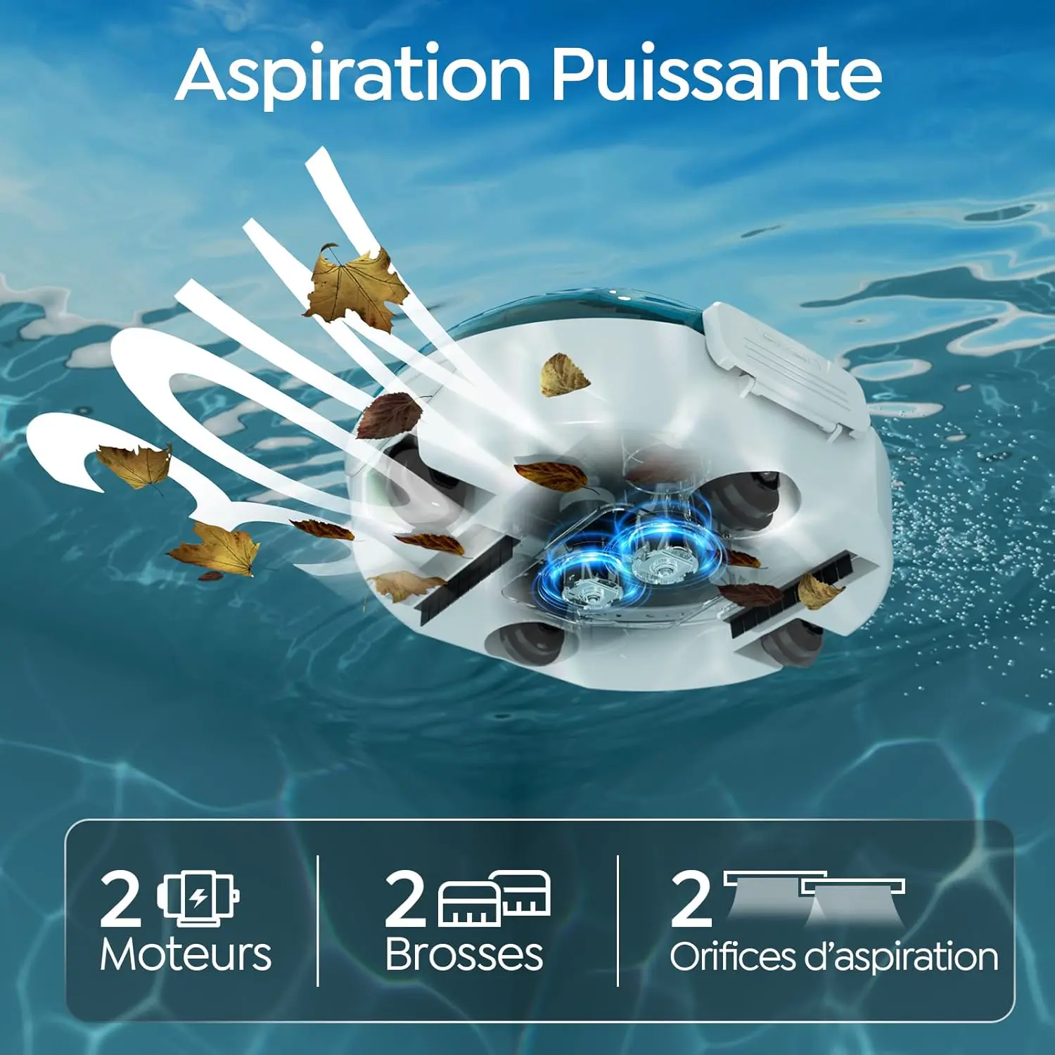 Robot piscine 30 x 18 cm vue 9