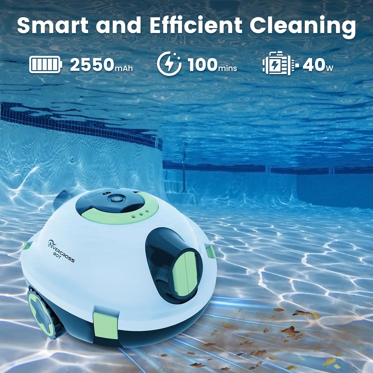 Robot piscine sable 120 m² vue 2