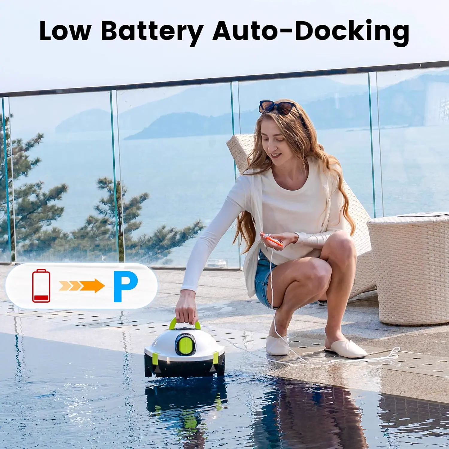 Robot piscine sable 120 m² vue 4