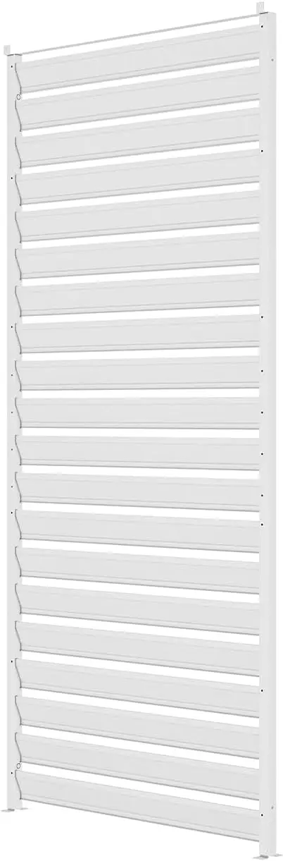 Pergola en acier blanc 9 m² autoportée vue 5