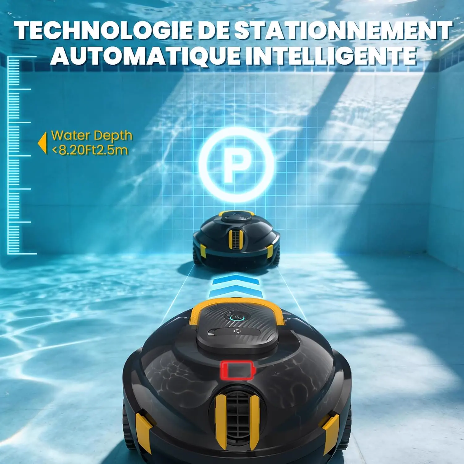 Robot piscine 110 m² vue 4
