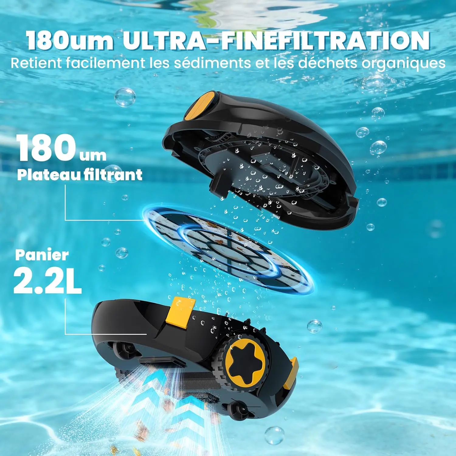 Robot piscine 110 m² vue 6