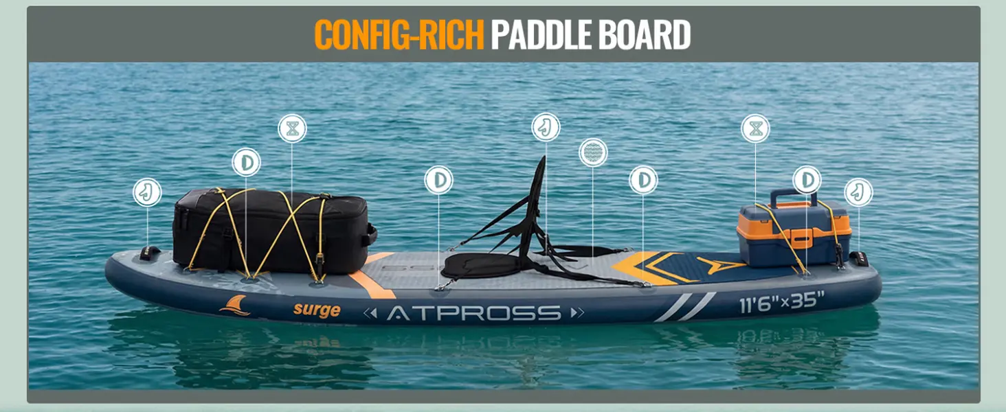 Paddle gonflable en bois 89 x 15 cm — contenu détaillé 3