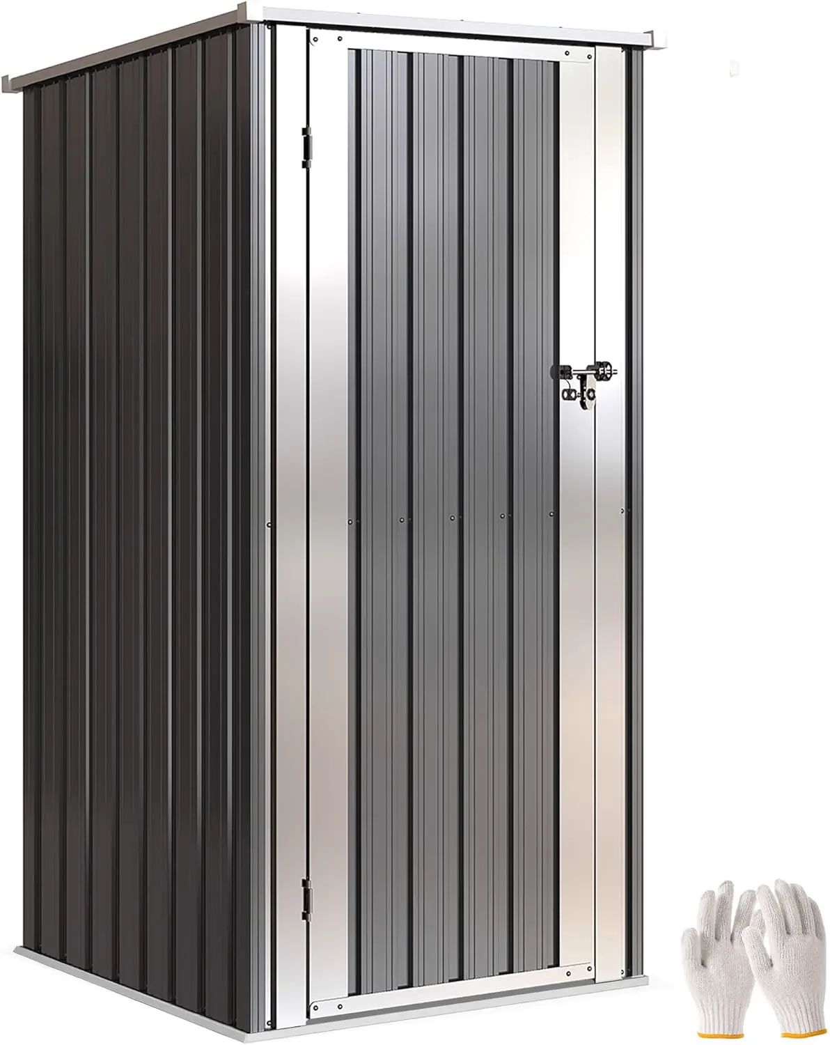 Outsunny Abri de Jardin en Métal 0,69m² 83x89x163cm
