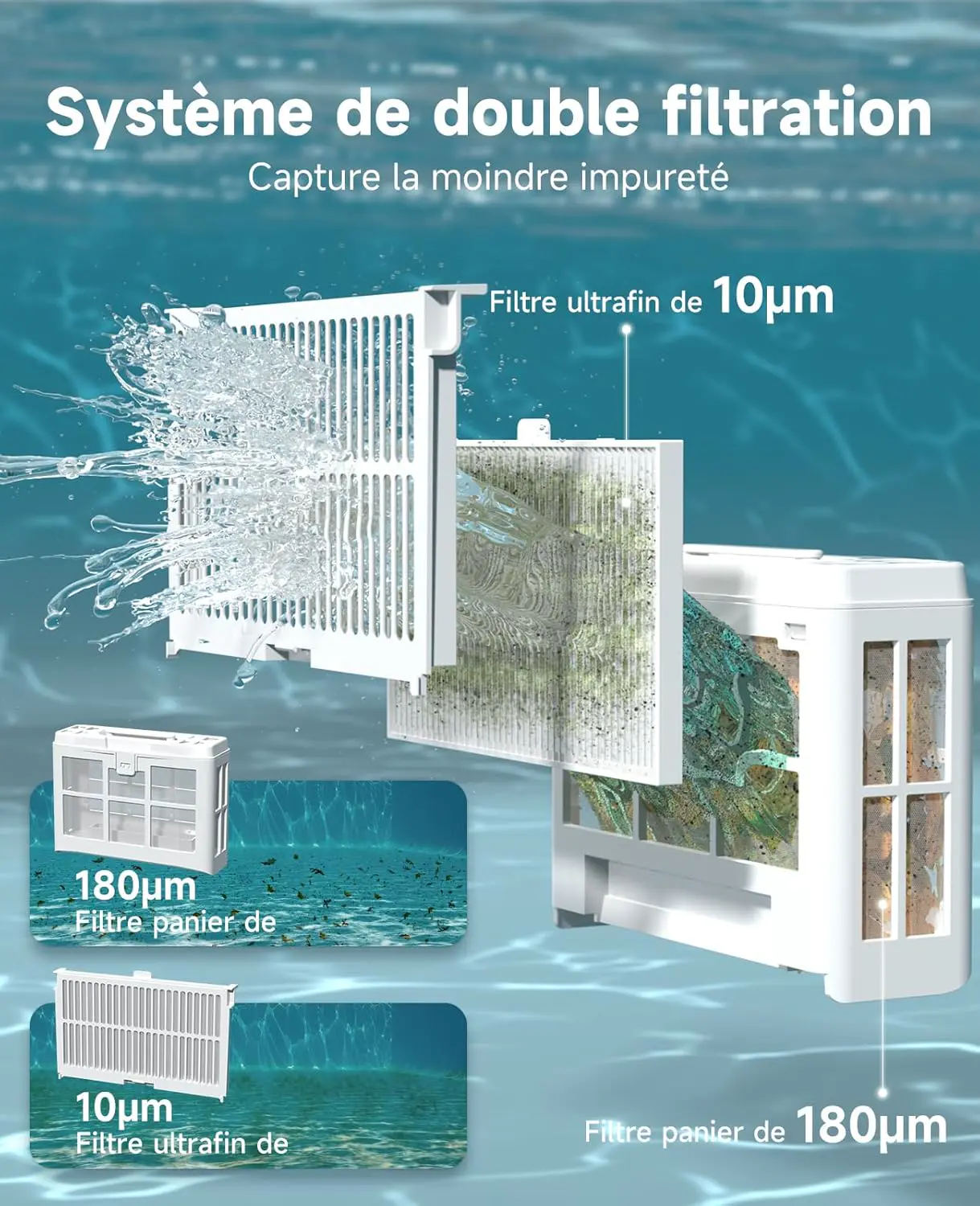 Robot piscine sable 42,8 x 31,5 cm vue 5