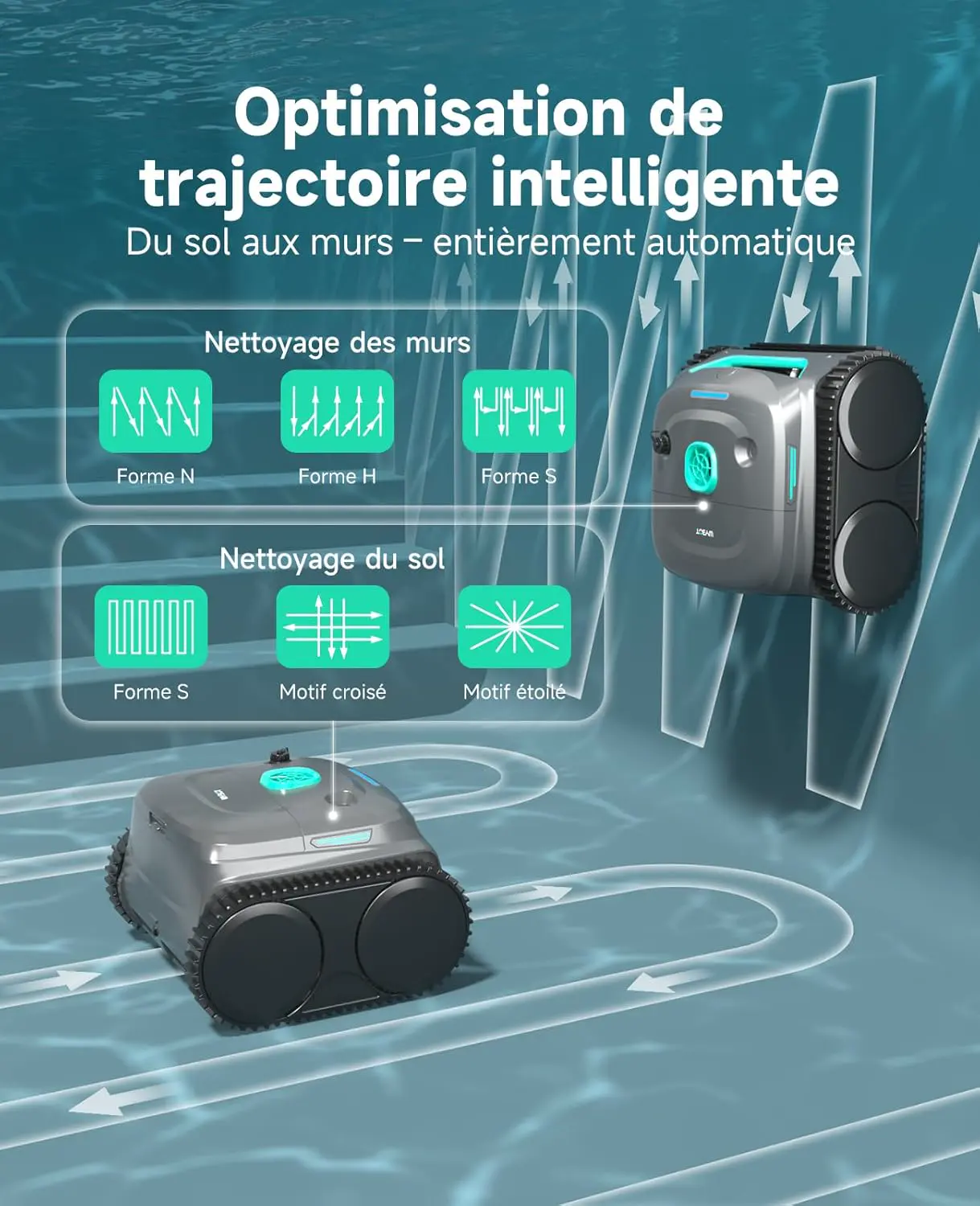 Robot piscine sable 42,8 x 31,5 cm vue 7