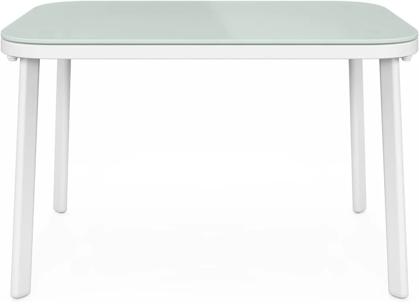 Salon de jardin 4 places en acier beige 105 x 64 vue 4