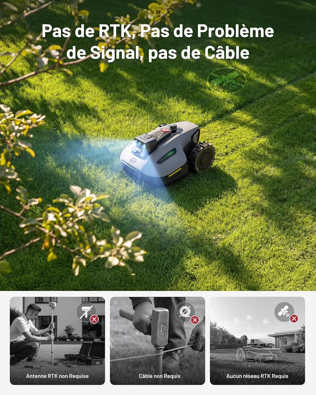 Robot tondeuse 500 m² vue 4
