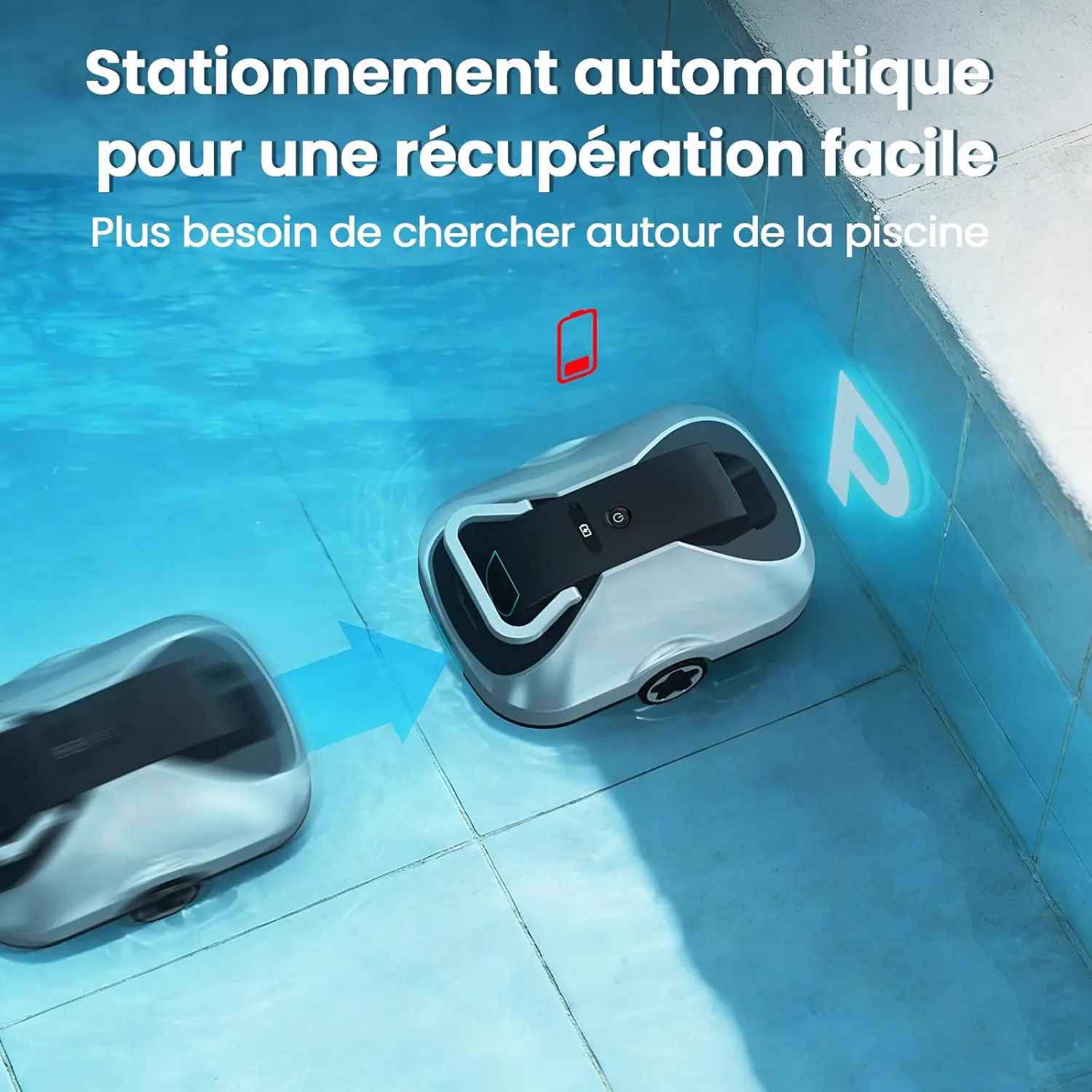 Robot piscine sable 232 m² vue 6