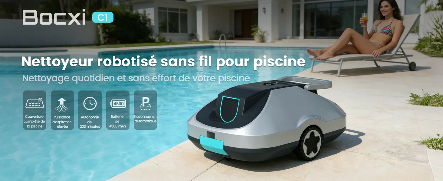 Robot piscine sable 232 m² — contenu détaillé 1