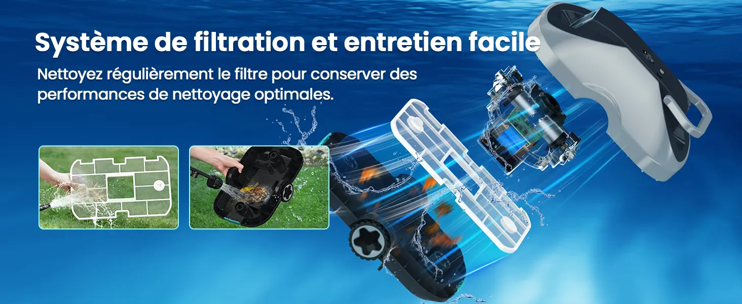 Robot piscine sable 232 m² — contenu détaillé 5