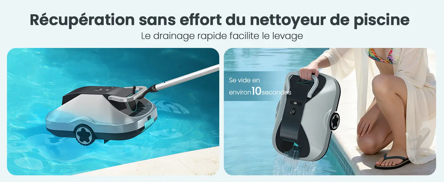 Robot piscine sable 232 m² — contenu détaillé 6