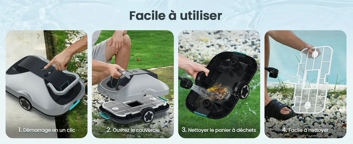 Robot piscine sable 232 m² — contenu détaillé 10