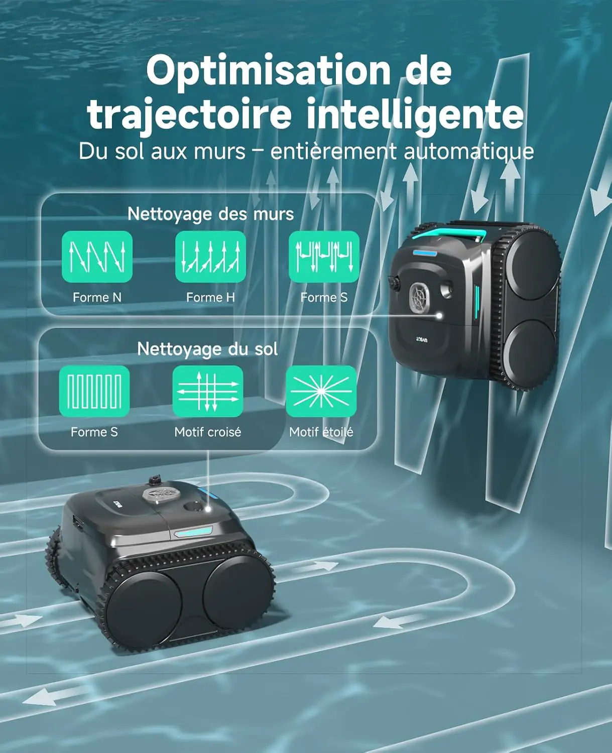 Robot piscine 42,8 x 31,5 cm vue 6