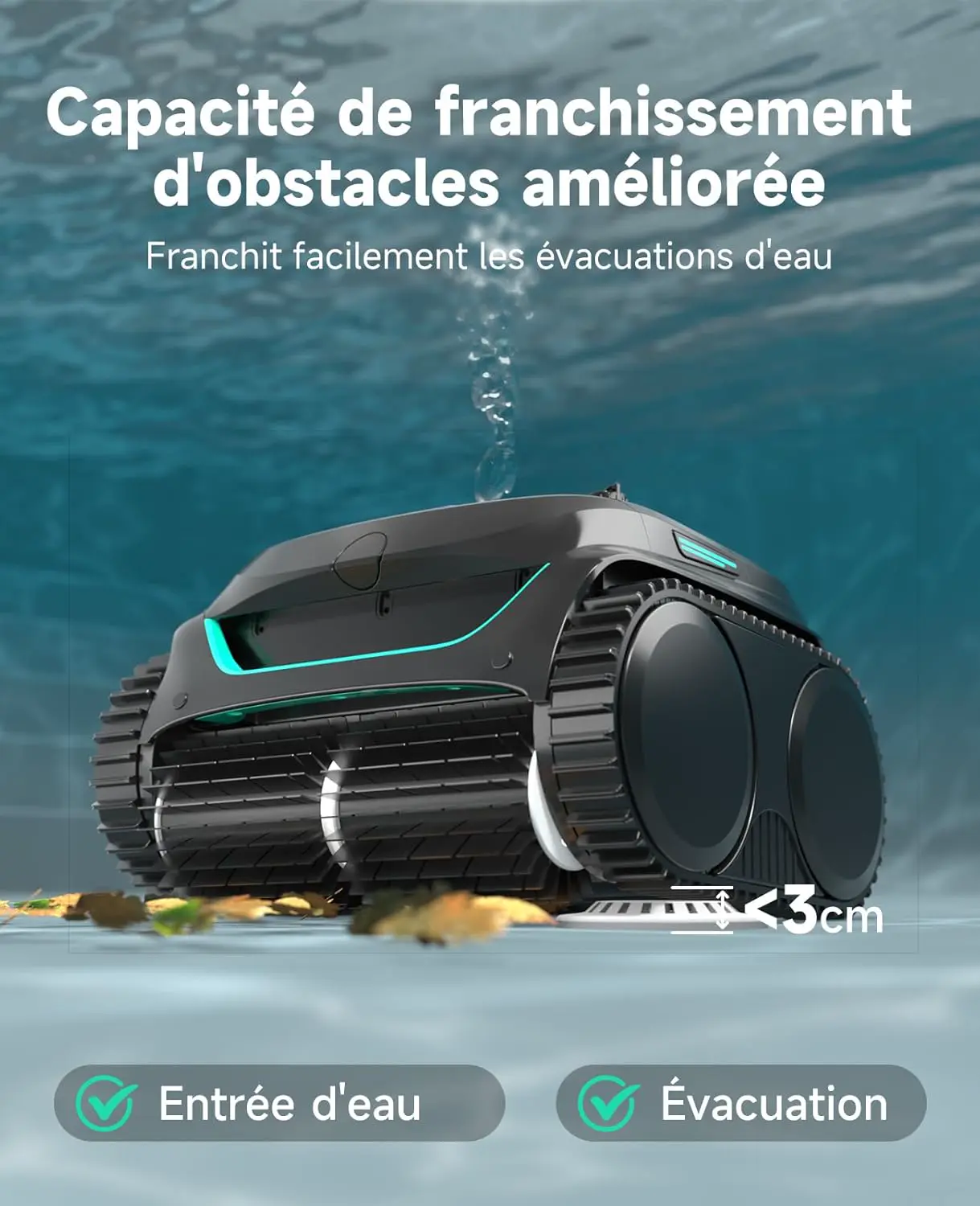 Robot piscine 42,8 x 31,5 cm vue 10