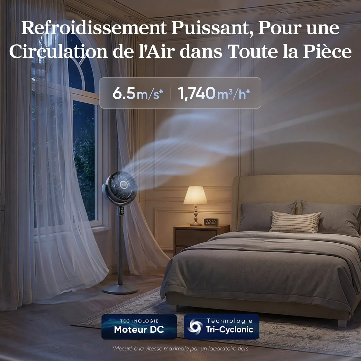 Ventilateur noir vue 2