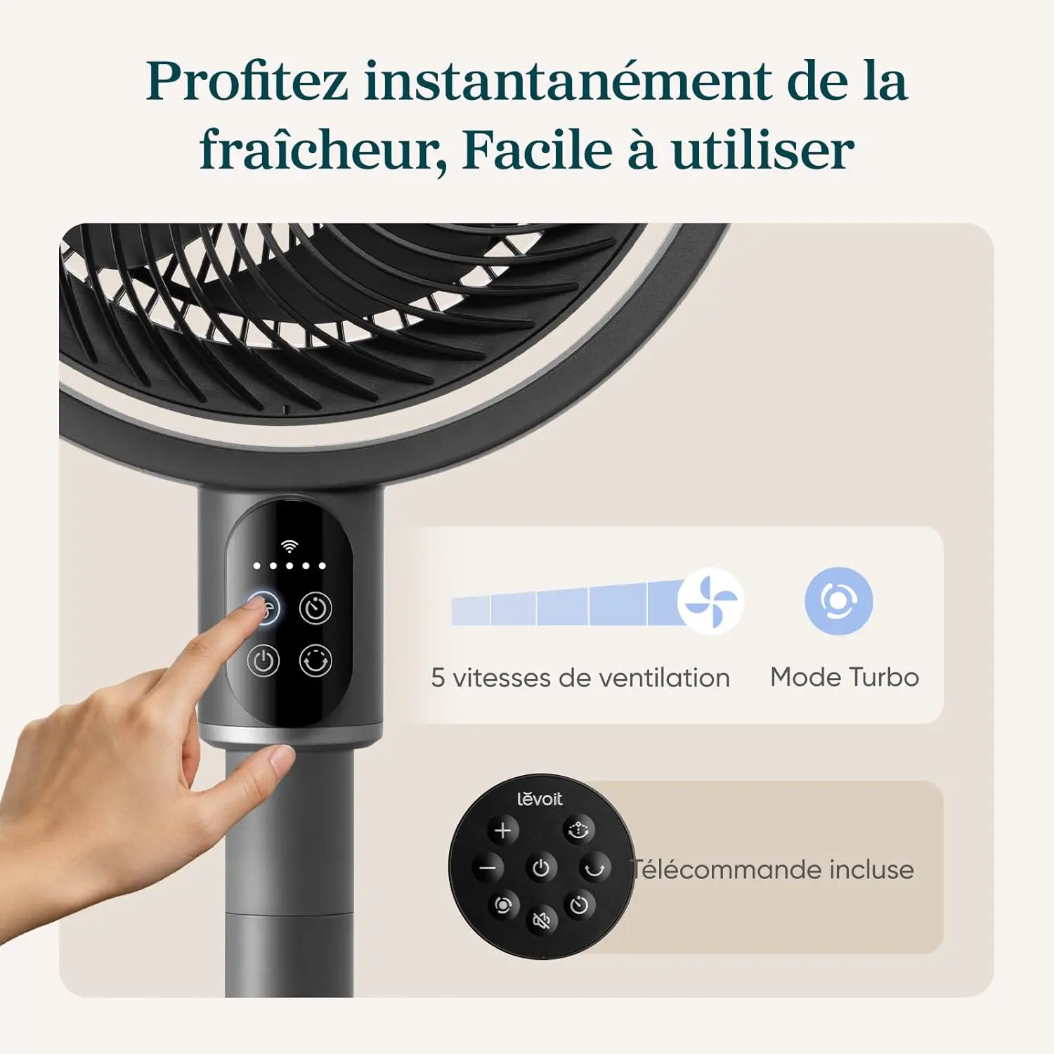 Ventilateur noir vue 7