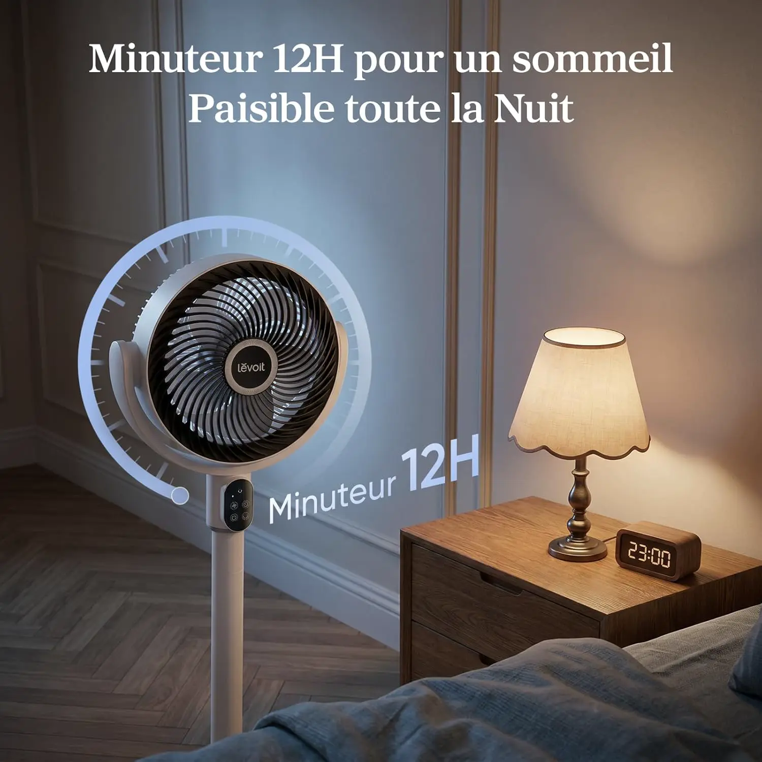 Ventilateur blanc vue 5