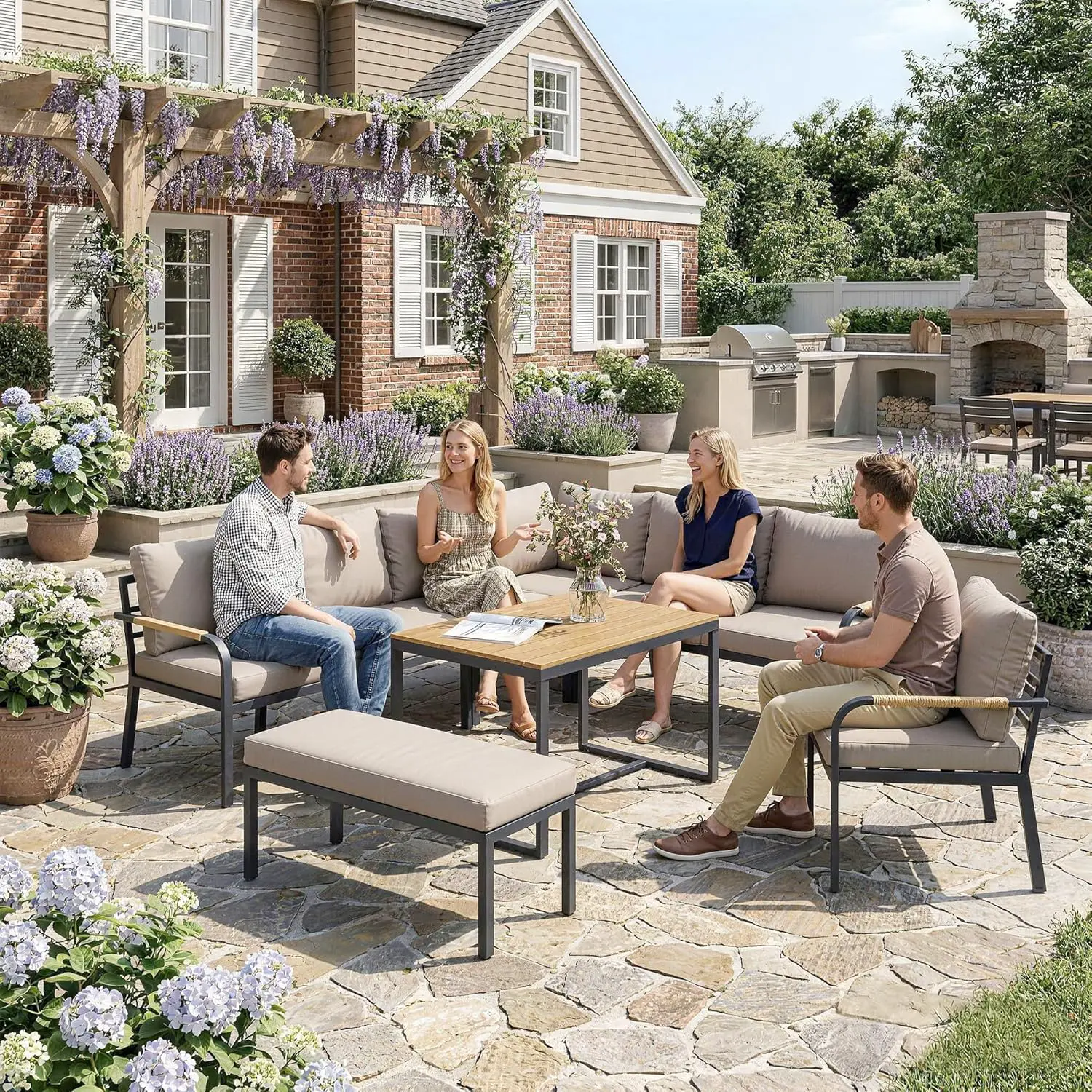 Salon de jardin en résine vue 9
