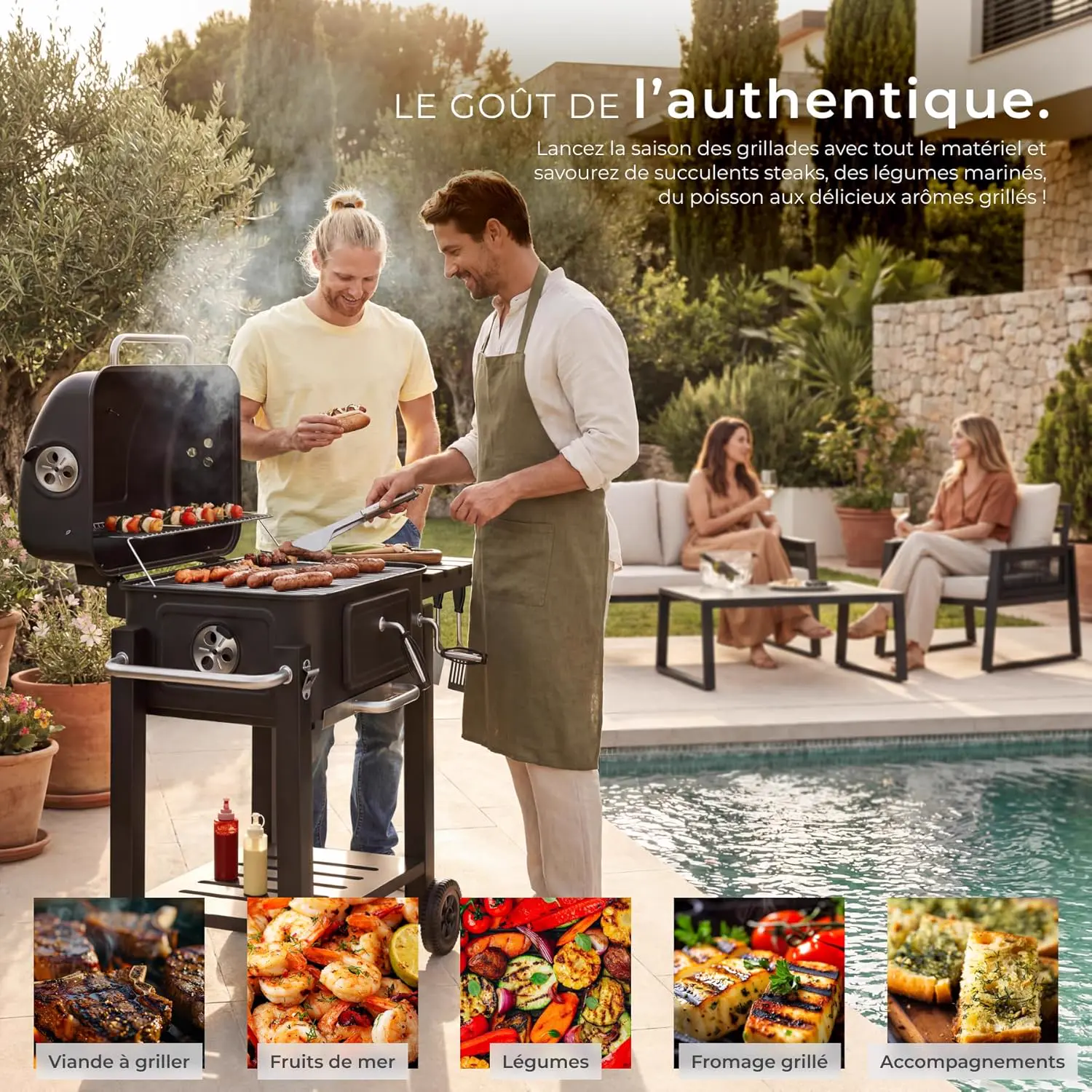 Barbecue weber en acier 64x104 cm vue 8