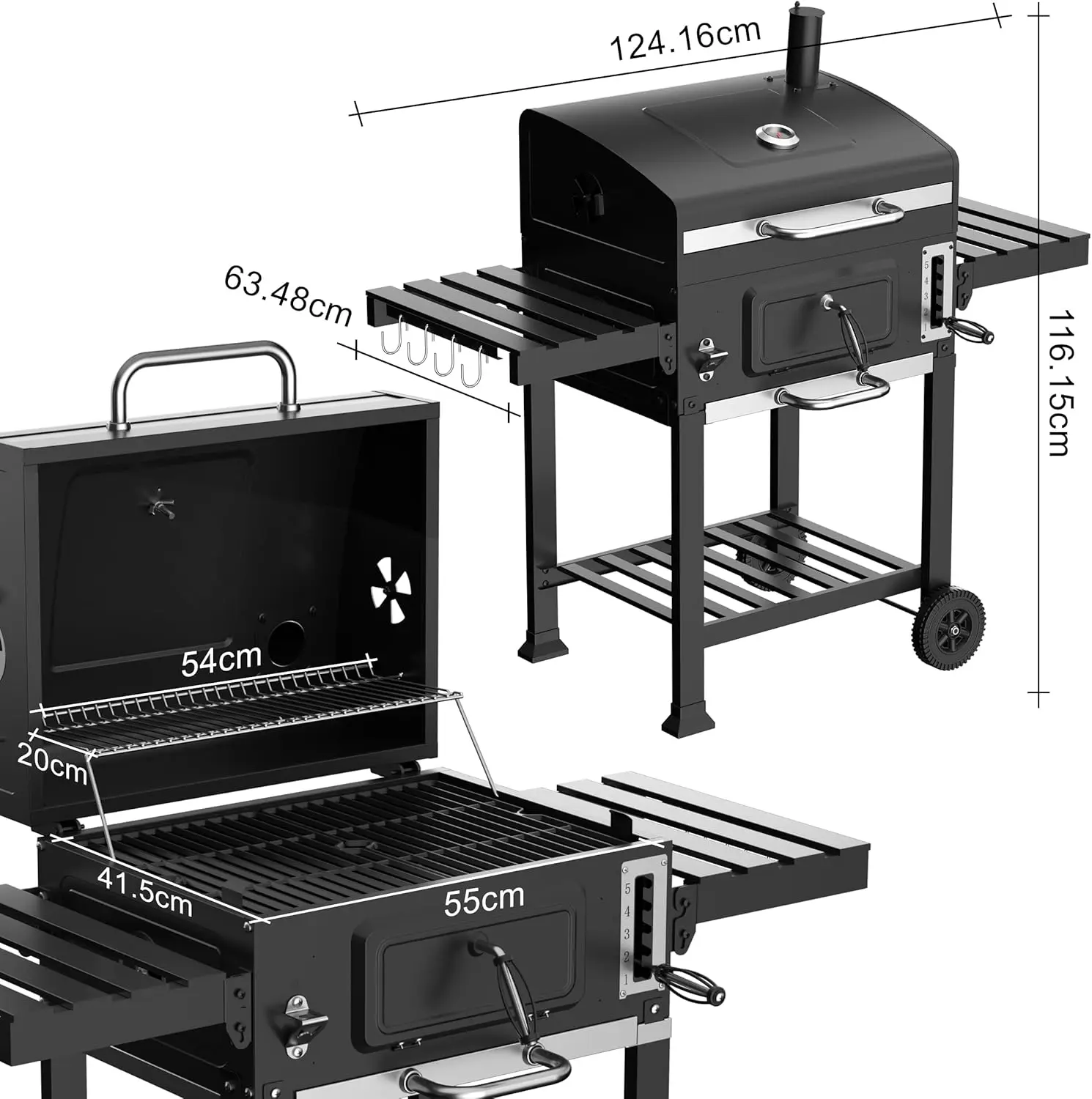 Barbecue weber en bois 67,5 x 40,5 vue 3