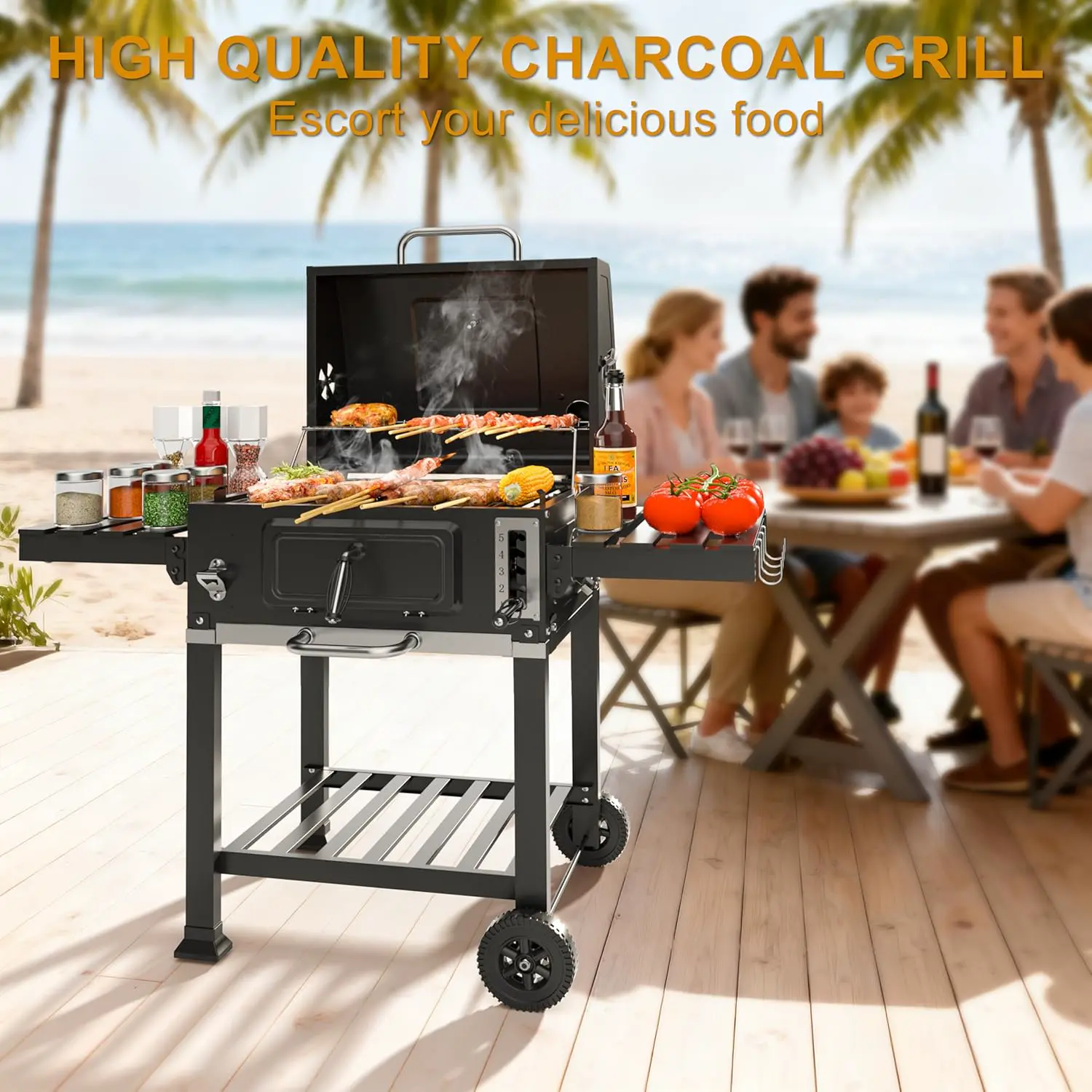 Barbecue weber en bois 67,5 x 40,5 vue 4