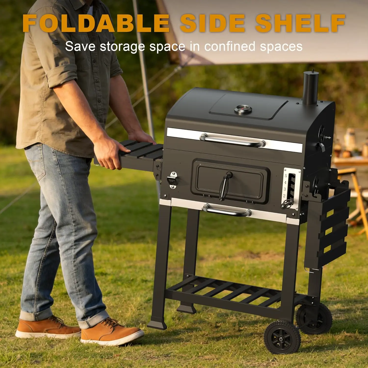 Barbecue weber en bois 67,5 x 40,5 vue 8