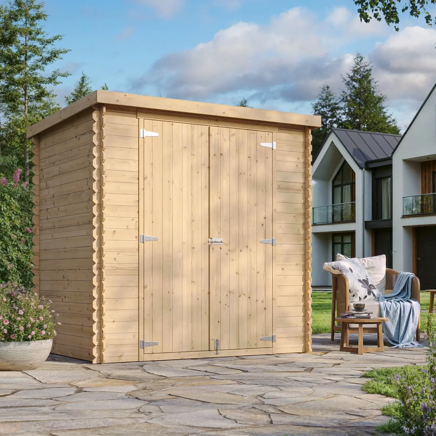 Abri de jardin en bois en bois 2,22 m² vue 3