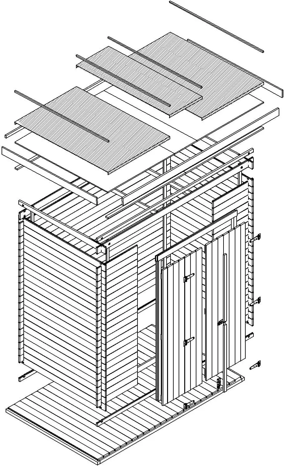 Abri de jardin en bois en bois 2,22 m² vue 6