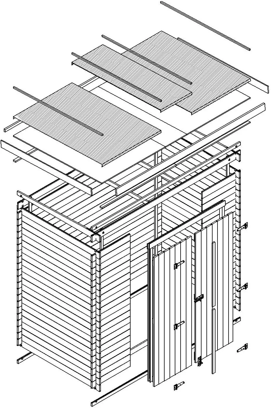 Abri de jardin en bois en bois 2,22 m² vue 6
