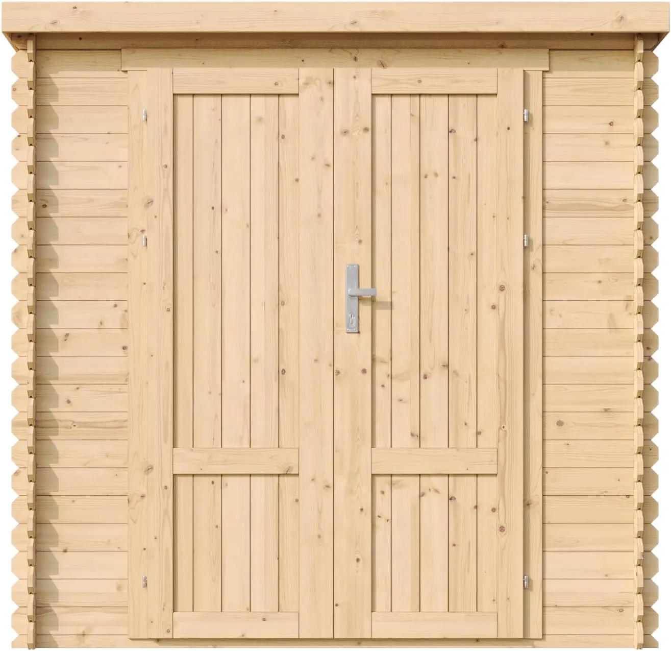 Abri de jardin en bois en bois gris 2,22 m² vue 2