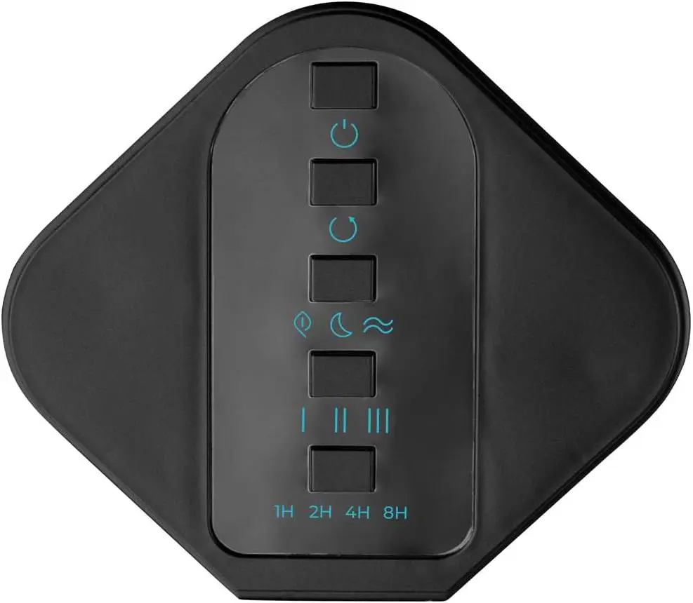 Ventilateur noir vue 3