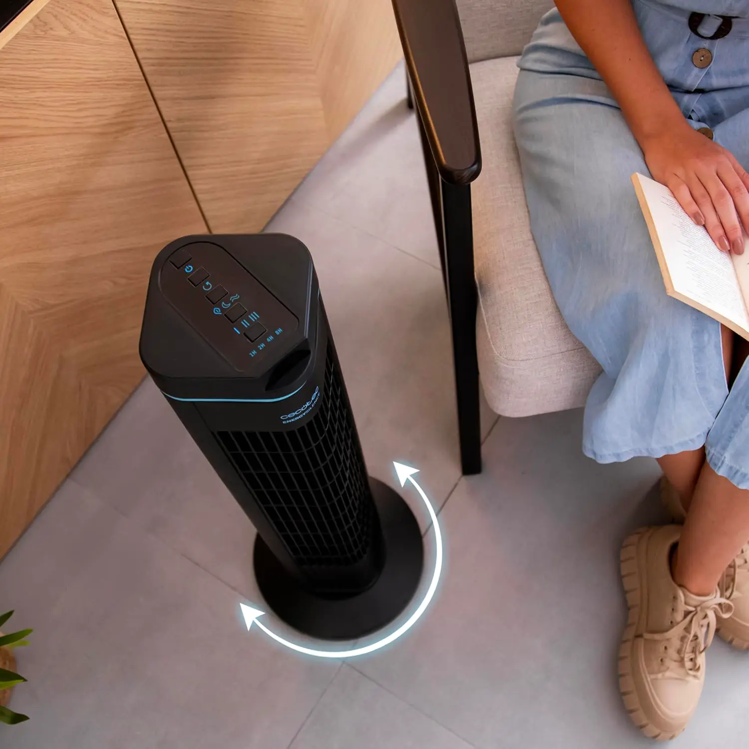 Ventilateur noir vue 8