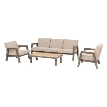 Salon de jardin PANAMIA Beige & Praline vue 2