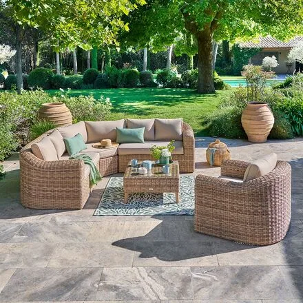 Salon d'angle de jardin PENDORA Savana
