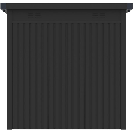 Abri de jardin en métal en métal gris 2,2x2,2 m vue 7