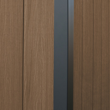 Abri de jardin en bois marron 2,2x2,2 m vue 9