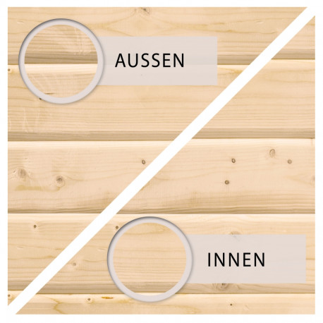 Abri de jardin en bois en bois marron 2,4x2,1 m vue 10