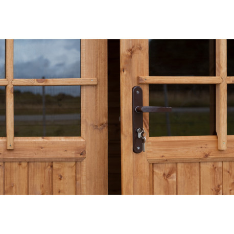 Abri de jardin en bois en bois marron 3x2 m vue 10
