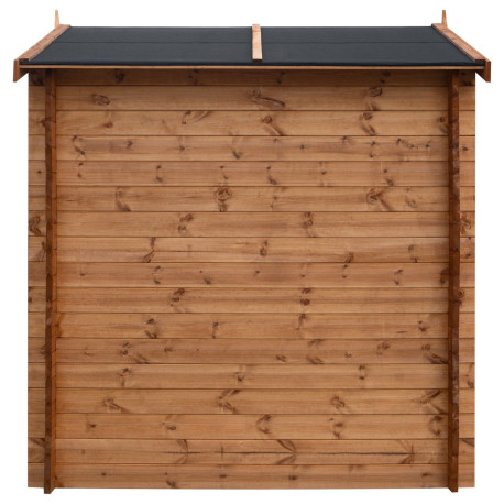 Abri de jardin en bois en bois marron 3x2 m vue 6